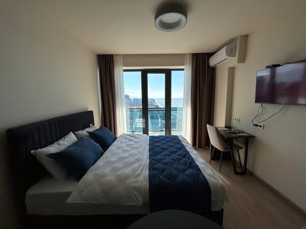 Студия С Потрясающим Видом На Море В Orbi Beach Tower Batumi Esterno foto